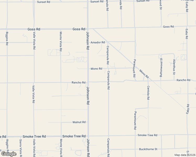 map of restaurants, bars, coffee shops, grocery stores, and more near 5056 Rancho Road in Phelan