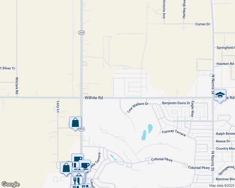 map of restaurants, bars, coffee shops, grocery stores, and more near 980 Curry Road 13 in Clovis