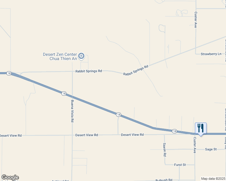 map of restaurants, bars, coffee shops, grocery stores, and more near Rabbit Springs Road in Lucerne Valley