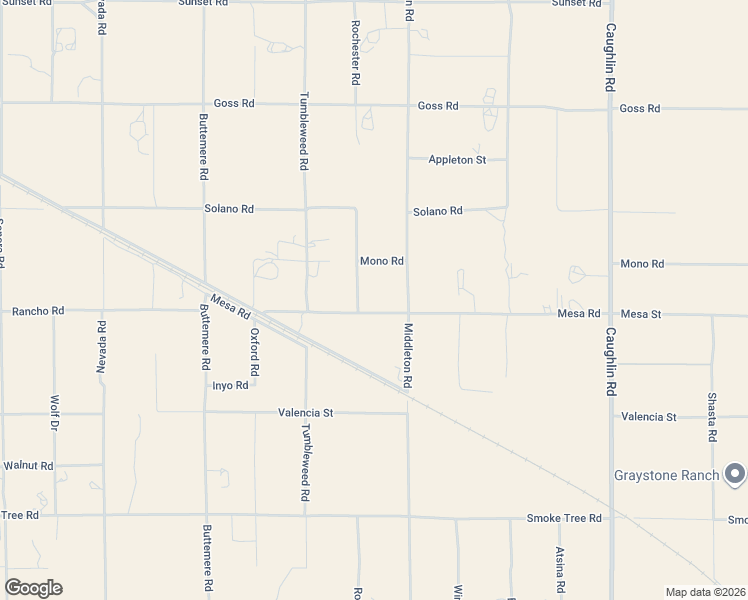map of restaurants, bars, coffee shops, grocery stores, and more near 7620 Mesa Road in Phelan