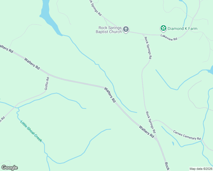 map of restaurants, bars, coffee shops, grocery stores, and more near 646 Walters Road in Lavonia