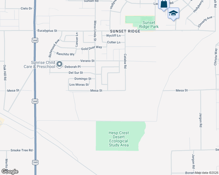 map of restaurants, bars, coffee shops, grocery stores, and more near 10917 Admirals Bay Street in Victorville