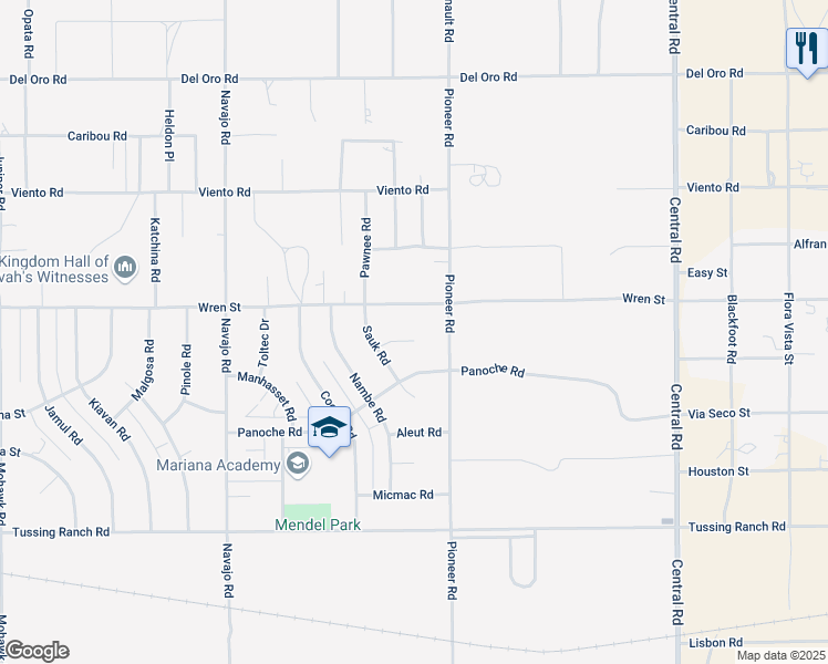 map of restaurants, bars, coffee shops, grocery stores, and more near 10847 Sauk Court in Apple Valley