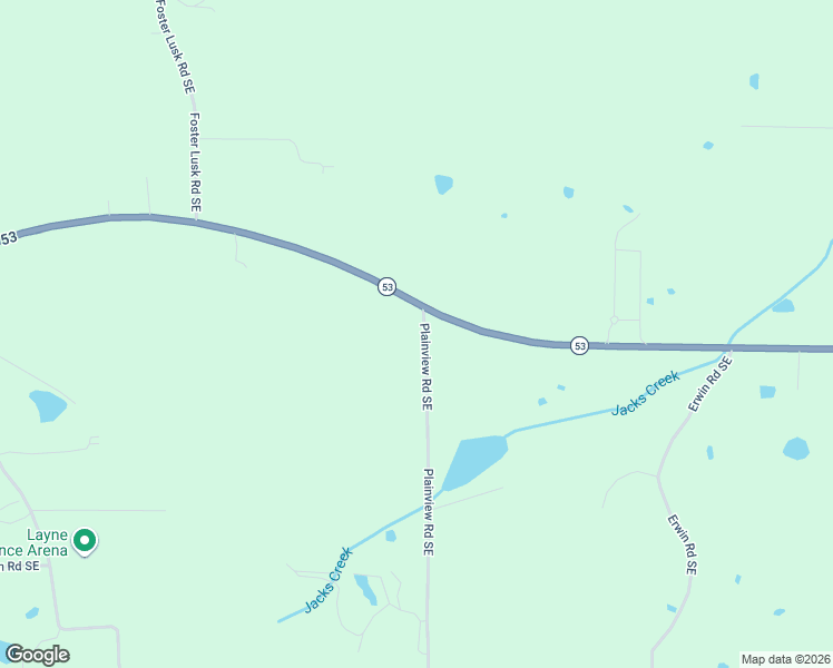 map of restaurants, bars, coffee shops, grocery stores, and more near 126 Plainview Road Southeast in Adairsville