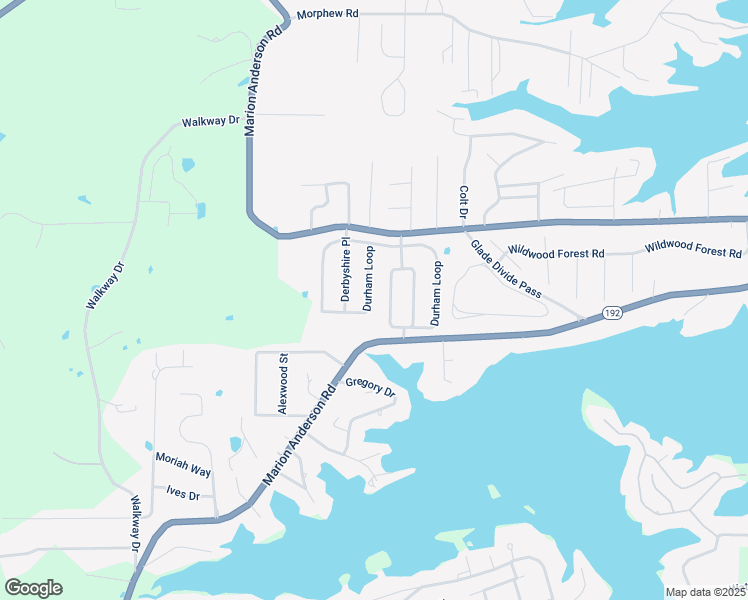 map of restaurants, bars, coffee shops, grocery stores, and more near 244 Durham Loop in Hot Springs
