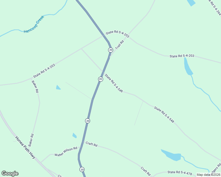 map of restaurants, bars, coffee shops, grocery stores, and more near 240 State Road S-4-548 in Honea Path