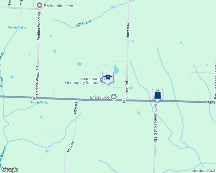 map of restaurants, bars, coffee shops, grocery stores, and more near 72 Plainview Street in Hartselle