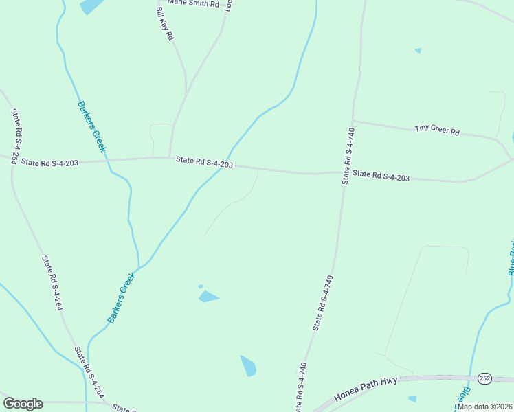 map of restaurants, bars, coffee shops, grocery stores, and more near 102 Orr Ashley Road in Honea Path