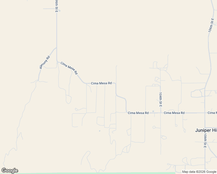 map of restaurants, bars, coffee shops, grocery stores, and more near 9870 Cima Mesa Road in Littlerock