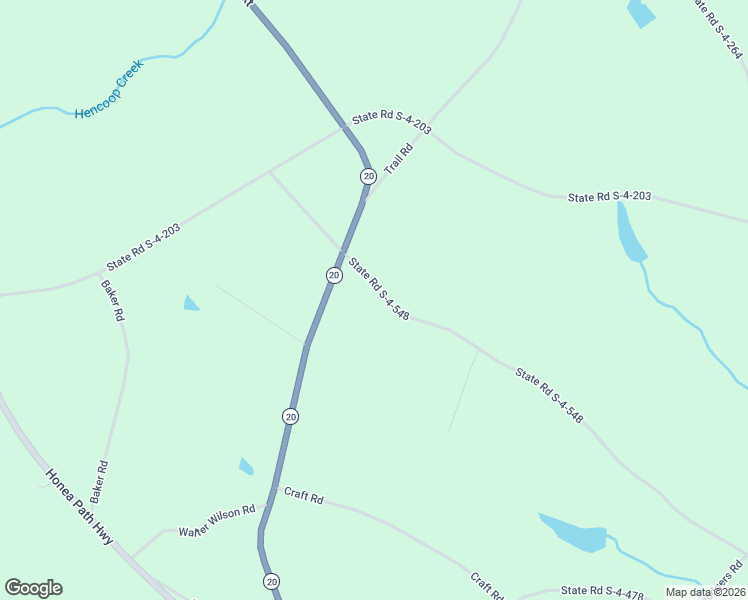 map of restaurants, bars, coffee shops, grocery stores, and more near 240 State Road S-4-548 in Honea Path