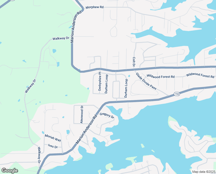 map of restaurants, bars, coffee shops, grocery stores, and more near 244 Durham Loop in Hot Springs