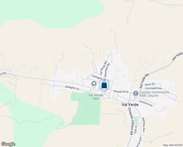map of restaurants, bars, coffee shops, grocery stores, and more near 30309 Trellis Road in Castaic