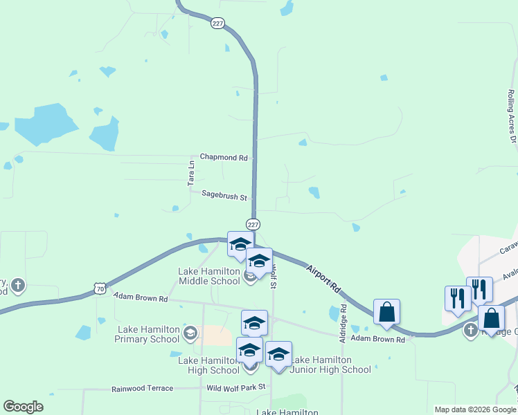 map of restaurants, bars, coffee shops, grocery stores, and more near 100 Songer Lane in Pearcy