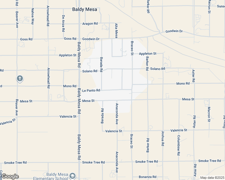 map of restaurants, bars, coffee shops, grocery stores, and more near 9915 Le Panto Road in Phelan