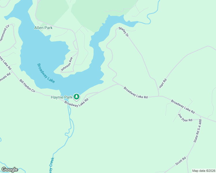 map of restaurants, bars, coffee shops, grocery stores, and more near 2306 Broadway Lake Road in Anderson