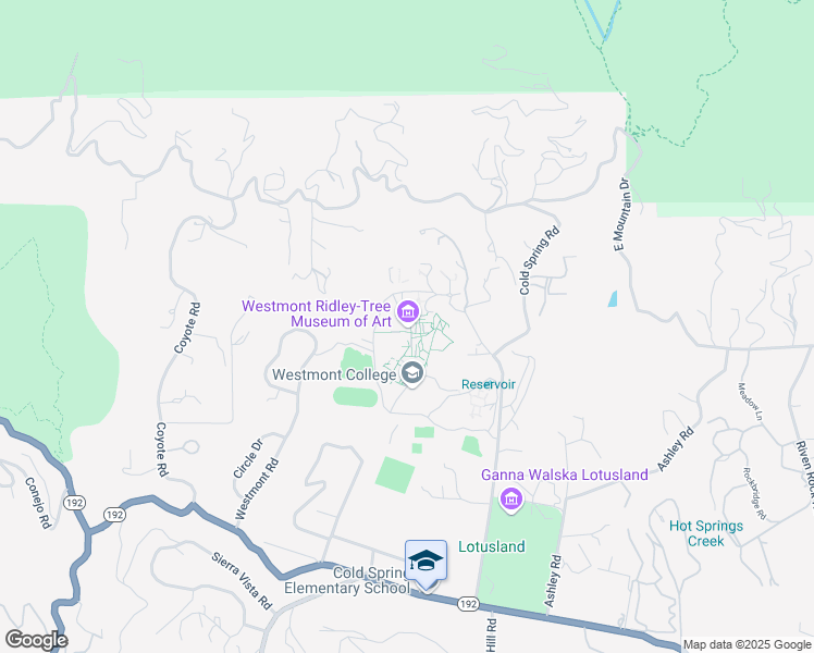 map of restaurants, bars, coffee shops, grocery stores, and more near 955 La Paz Road in Montecito
