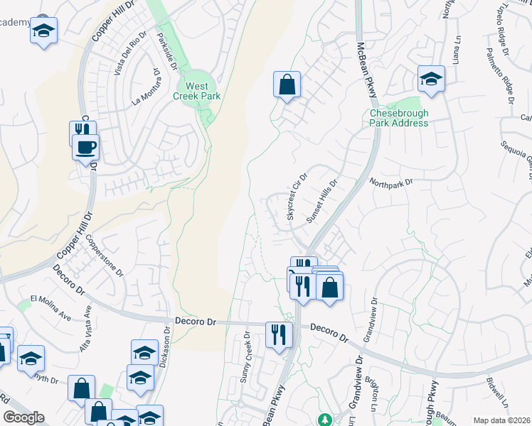 map of restaurants, bars, coffee shops, grocery stores, and more near 27905 Crown Court Circle in Santa Clarita