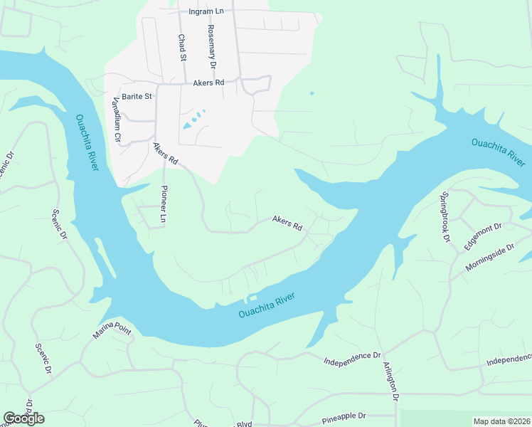 map of restaurants, bars, coffee shops, grocery stores, and more near 138 Morning Star Lane in Hot Springs