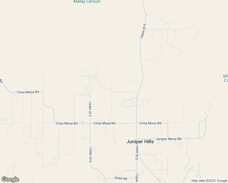 map of restaurants, bars, coffee shops, grocery stores, and more near 10531 Cima Mesa Road in Littlerock