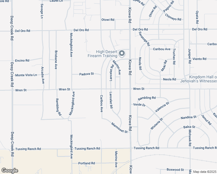 map of restaurants, bars, coffee shops, grocery stores, and more near 10910 Lancelet Road in Apple Valley