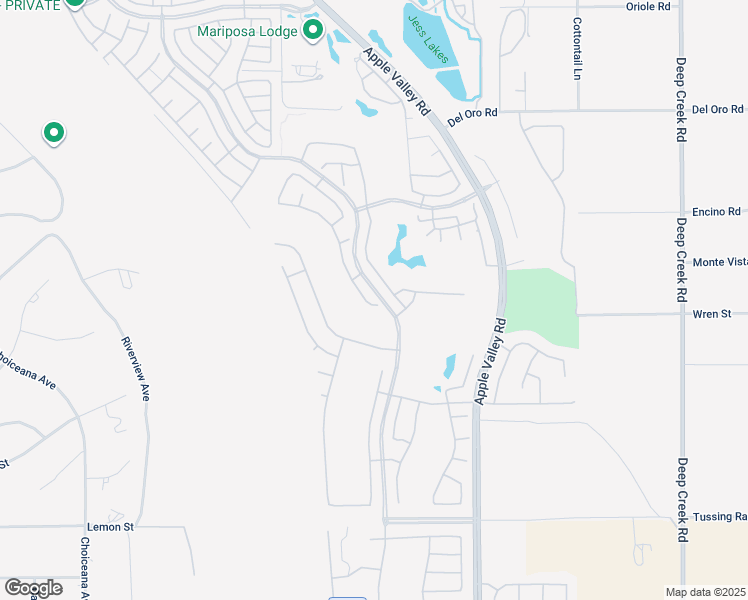 map of restaurants, bars, coffee shops, grocery stores, and more near 10939 Rockaway Glen Road in Apple Valley