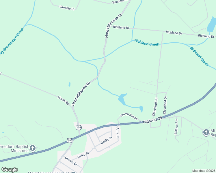 map of restaurants, bars, coffee shops, grocery stores, and more near 1016 Shadow Lane in Anderson