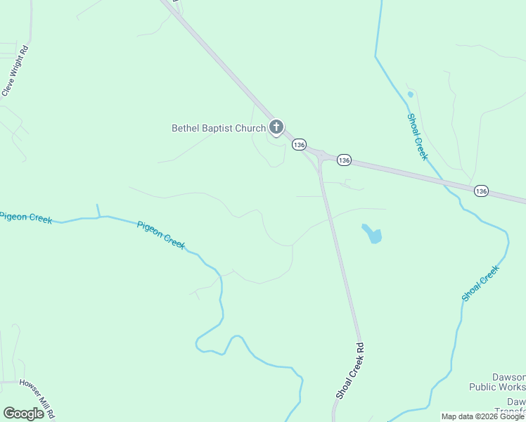 map of restaurants, bars, coffee shops, grocery stores, and more near 434 Pigeon Creek Drive in Dawsonville