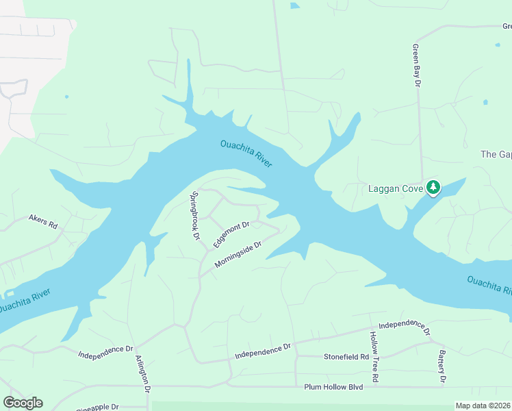 map of restaurants, bars, coffee shops, grocery stores, and more near 253 Springbrook Drive in Garland County