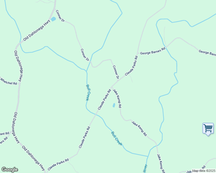 map of restaurants, bars, coffee shops, grocery stores, and more near 6453 Claude Parks Road in Murrayville