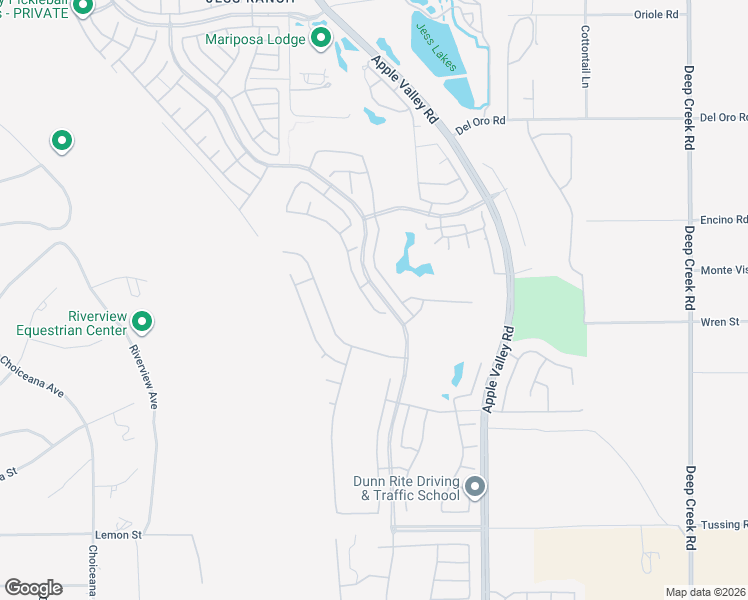 map of restaurants, bars, coffee shops, grocery stores, and more near 10955 Rockaway Glen Road in Apple Valley