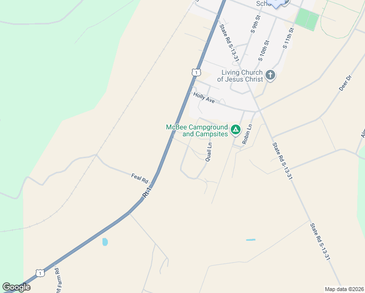 map of restaurants, bars, coffee shops, grocery stores, and more near 28203 U.S. 1 in McBee