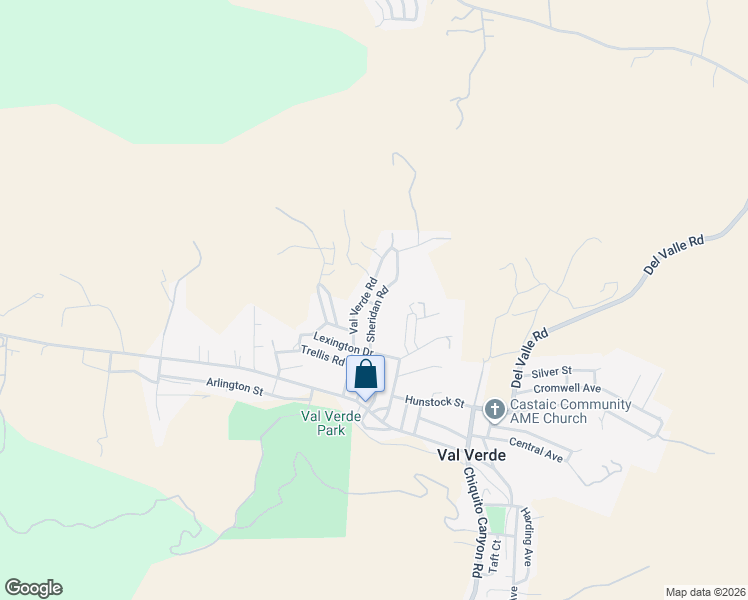 map of restaurants, bars, coffee shops, grocery stores, and more near 30205 Oakwood Avenue in Castaic