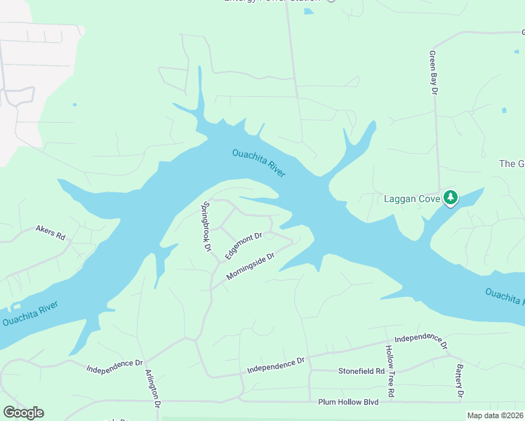 map of restaurants, bars, coffee shops, grocery stores, and more near 253 Springbrook Drive in Hot Springs