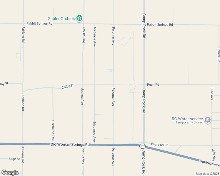 map of restaurants, bars, coffee shops, grocery stores, and more near 36675 Colby Street in Lucerne Valley