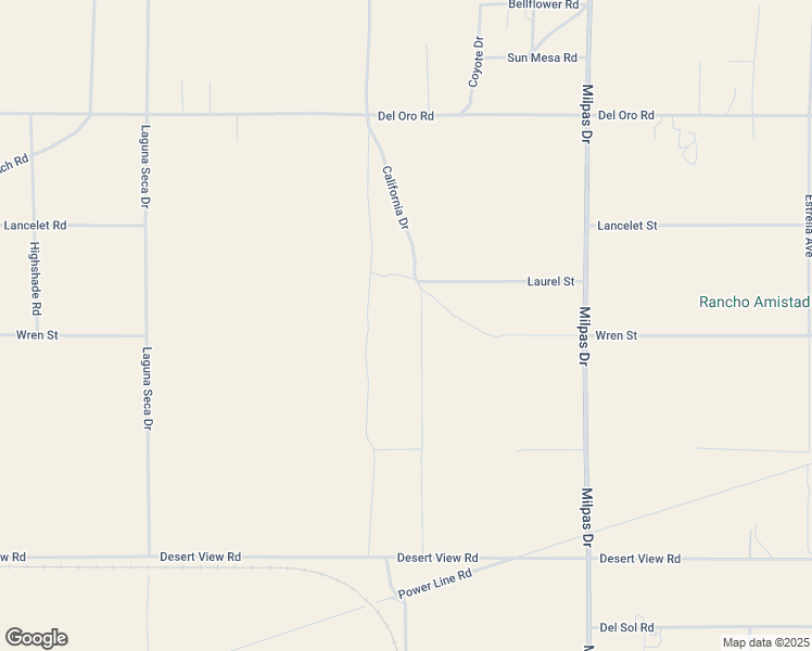 map of restaurants, bars, coffee shops, grocery stores, and more near Calliandra Road in San Bernardino County