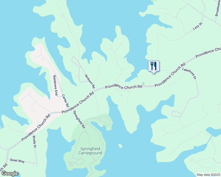 map of restaurants, bars, coffee shops, grocery stores, and more near 1851 Providence Church Road in Anderson