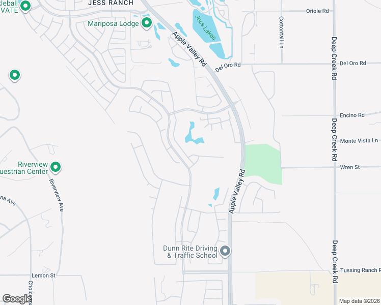 map of restaurants, bars, coffee shops, grocery stores, and more near 19484 Vermillion Lane in Apple Valley