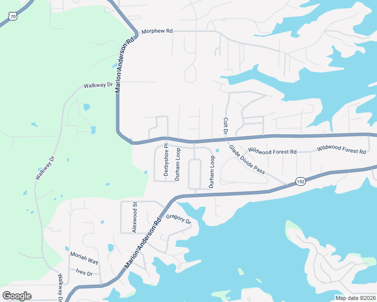 map of restaurants, bars, coffee shops, grocery stores, and more near 256 Hillshire Loop in Garland County