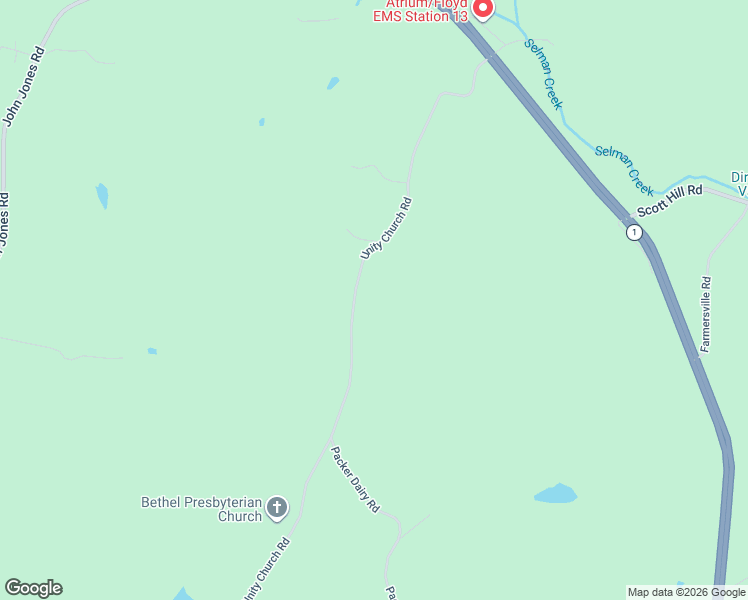 map of restaurants, bars, coffee shops, grocery stores, and more near 733 Unity Church Road in Summerville