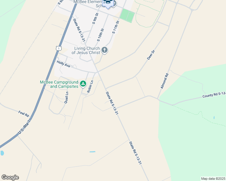 map of restaurants, bars, coffee shops, grocery stores, and more near in McBee