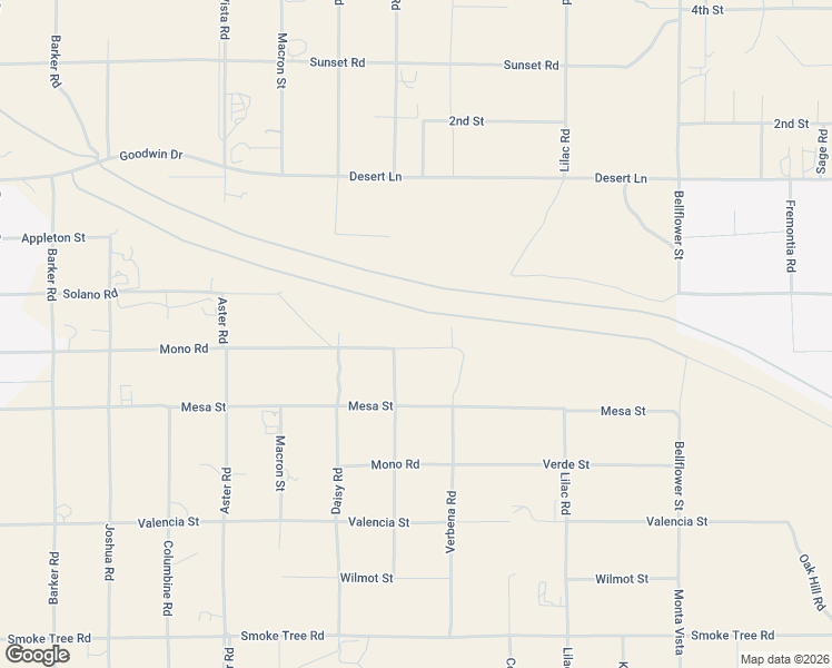 map of restaurants, bars, coffee shops, grocery stores, and more near 10804 Mono Road in Victorville