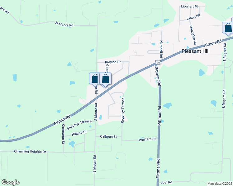 map of restaurants, bars, coffee shops, grocery stores, and more near 122 Regency Terrace in Garland County