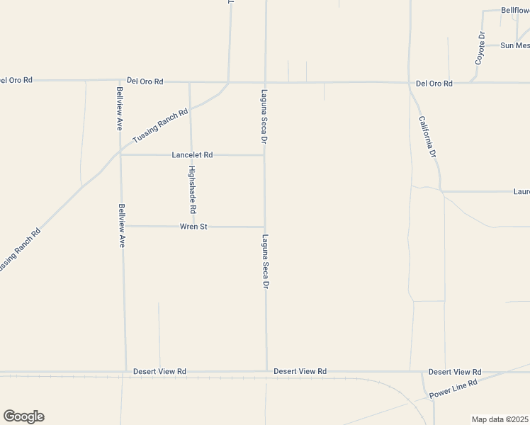 map of restaurants, bars, coffee shops, grocery stores, and more near Laguna Seca Drive in Apple Valley