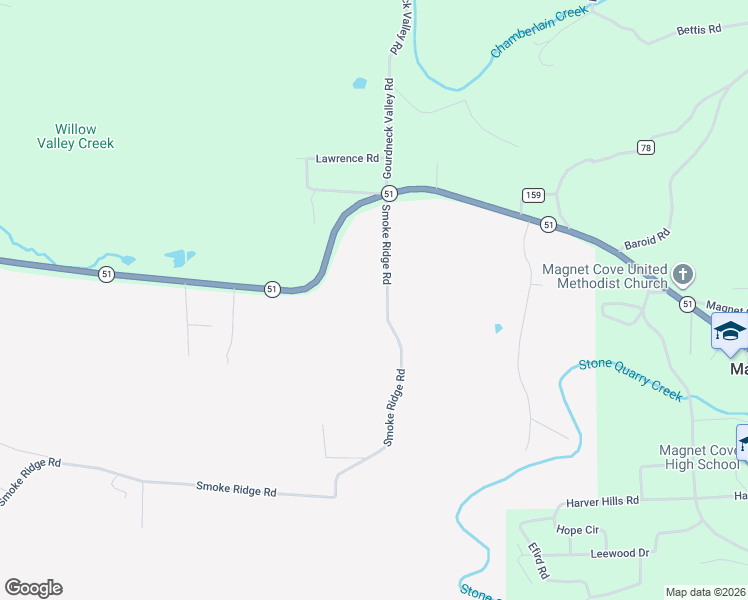 map of restaurants, bars, coffee shops, grocery stores, and more near 2133 Smoke Ridge Road in Malvern
