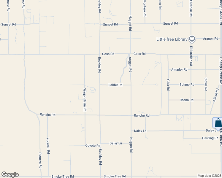 map of restaurants, bars, coffee shops, grocery stores, and more near 3375 Solano Road in Phelan