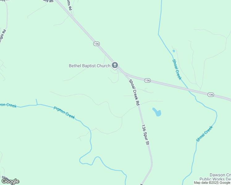 map of restaurants, bars, coffee shops, grocery stores, and more near 100 Peach Blossom Lane in Dawsonville
