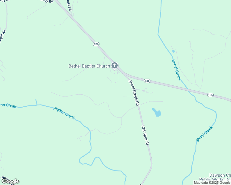 map of restaurants, bars, coffee shops, grocery stores, and more near 100 Peach Blossom Lane in Dawsonville