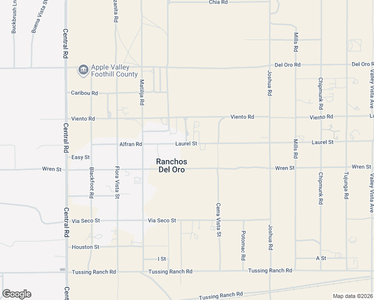 map of restaurants, bars, coffee shops, grocery stores, and more near 22975 Laurel Street in Apple Valley