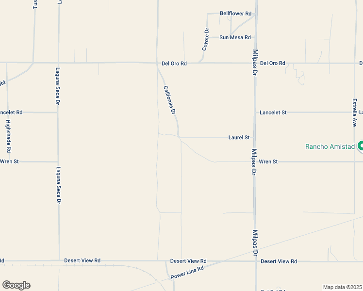 map of restaurants, bars, coffee shops, grocery stores, and more near Calliandra Road in San Bernardino County