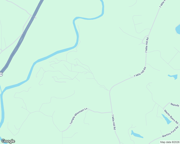 map of restaurants, bars, coffee shops, grocery stores, and more near Fox Mountain Lane in Dahlonega